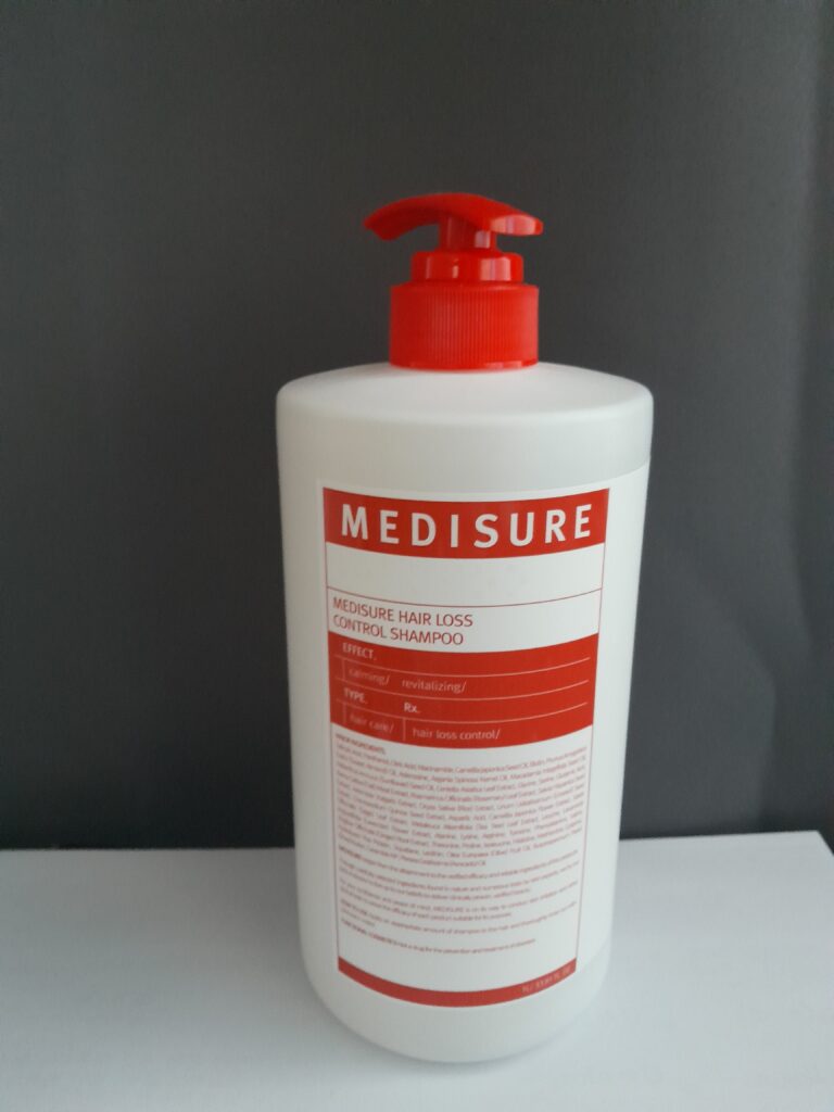현재 사용 중인 탈모 완화 샴푸 제품 모습